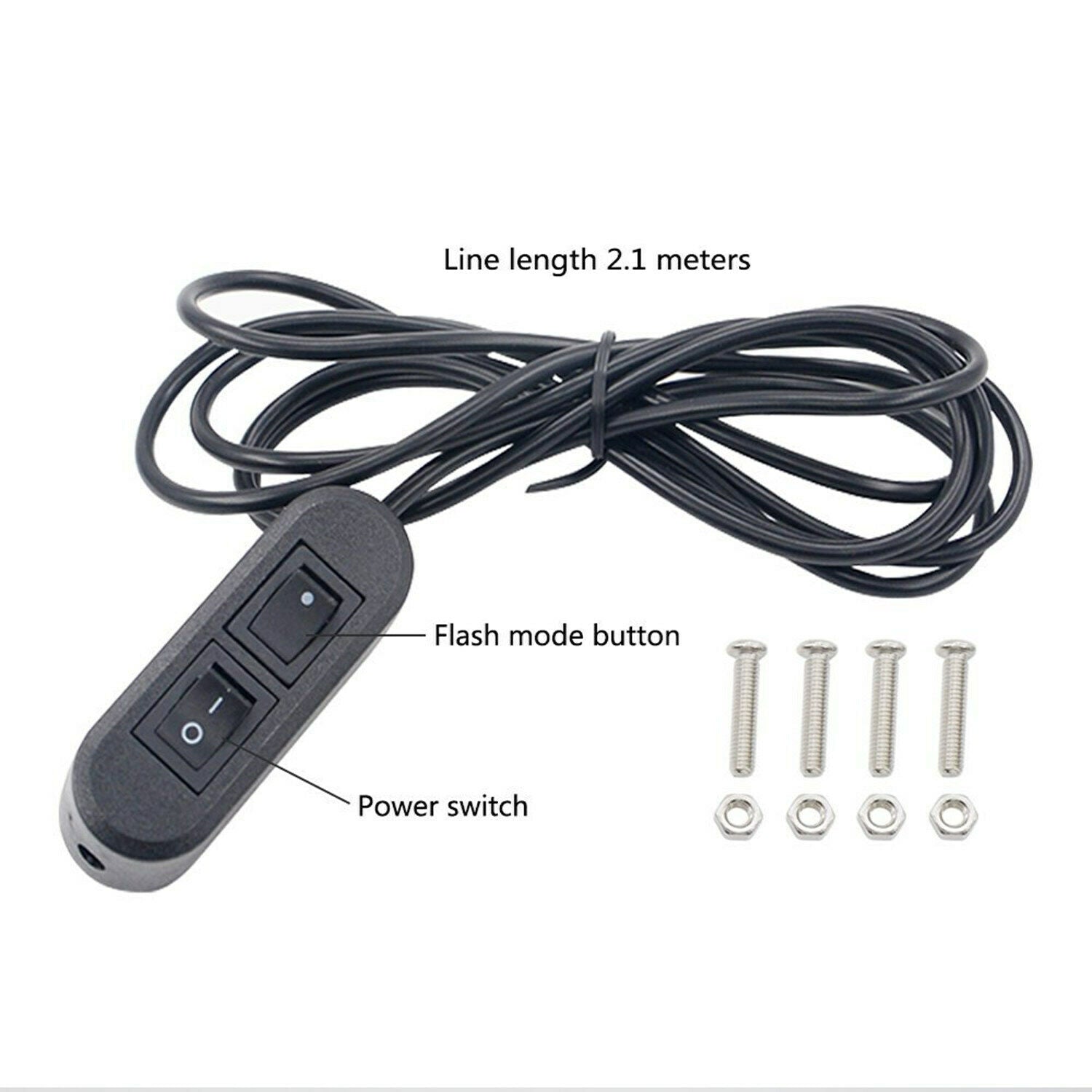 LED COB Car front Grille warning Light Head Mini Strobe Emergency Lightbar DC12V