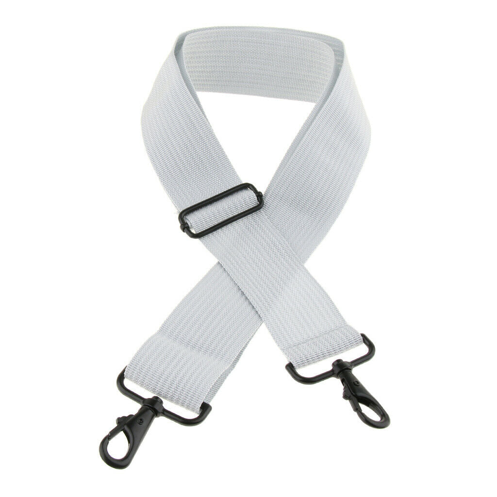 Polyester Marching Snare Drum Shoulder Strap for Drummer, White