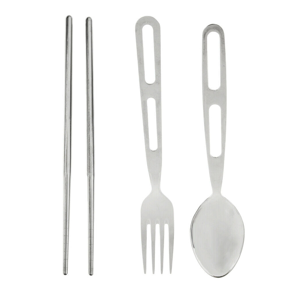 Outdoor Portable Cutlery Set Spoon Fork Chopsticks for Camping Travel Picnic