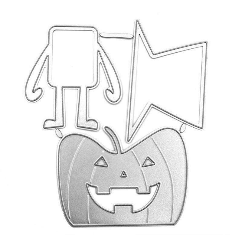 Halloween Intimidate Pumpkin Head Carbon Steel Cutting Dies DIY Scrapbooking
