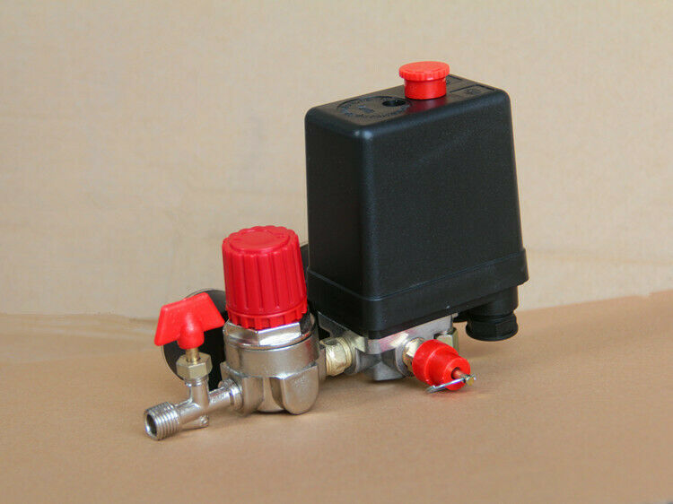 120 Air Compressor Pressure Control Switch Relief Regulator Pump Gauge Manifold