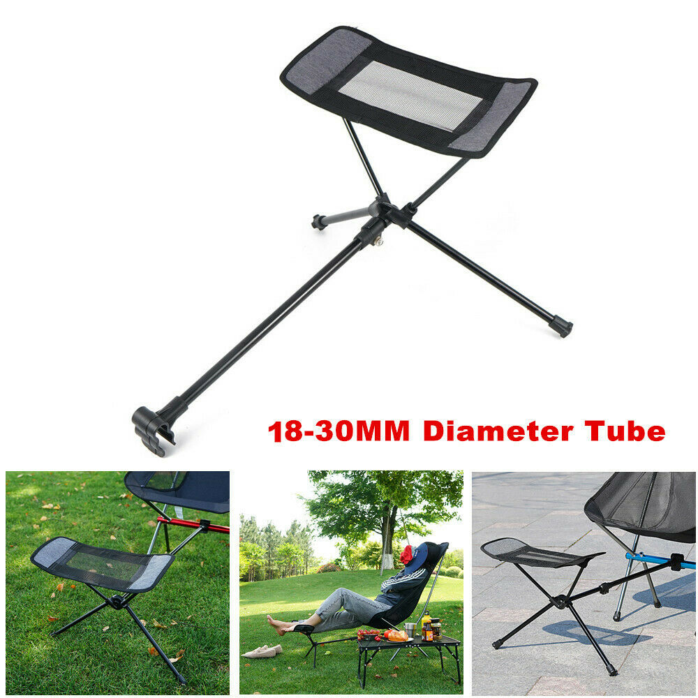 Outdoor Portable Folding Chair Foot Leg  Rack Telescopic Rest Stand 18-30MM Tube