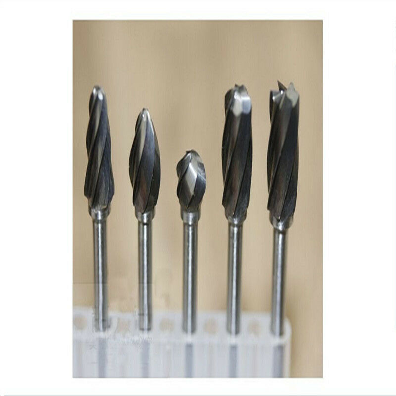 10 x Tungsten Carbide Rotary Burr SET 1/8'' Shank Rotary Tool for DIY Woodwork