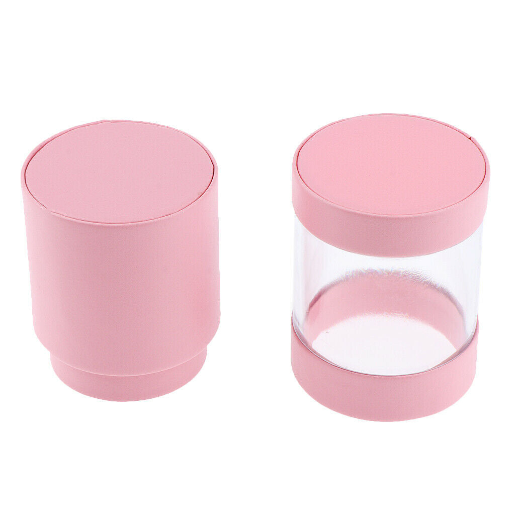 2x Portable Empty Storage Container with Waterproof Lid Soft PU Protector for