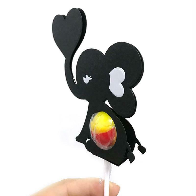Loving Elephant Lollipop Box Carbon Steel Cutting Dies DIY Scrapbooking Photo