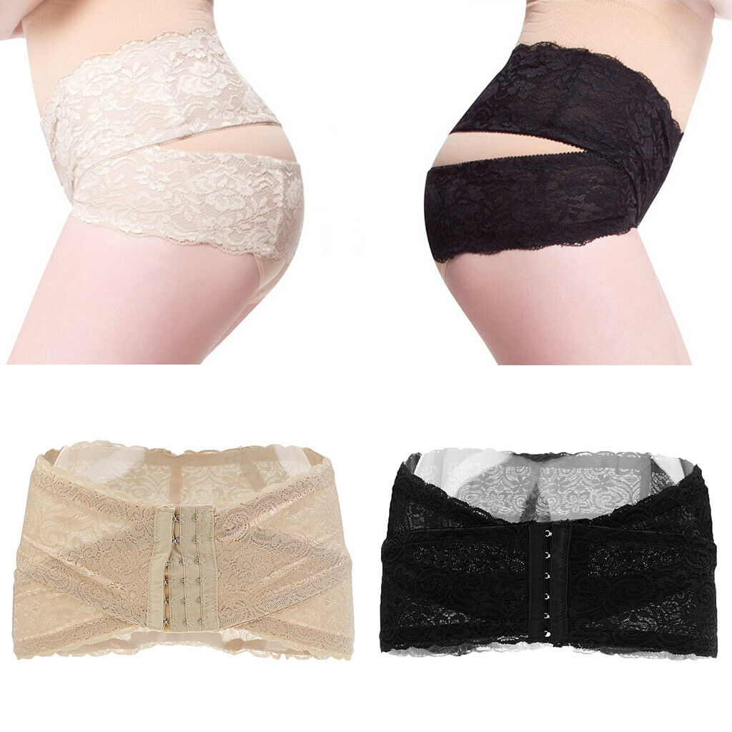 Women Hip Body Corset Control Abdomen Shaper Belts L Black