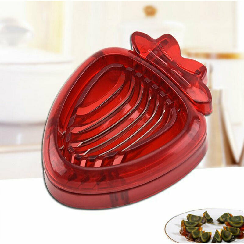 Chic Strawberry Berry Stem Gem Leaves Huller Remover Fruit Slicer Cutter .l8