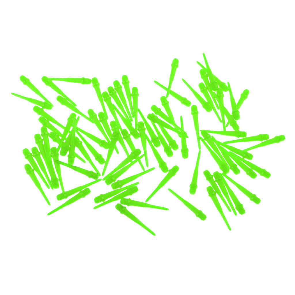 80 Pieces 2BA Soft Tip Points for Soft Tip Darts Electronic Darts Green