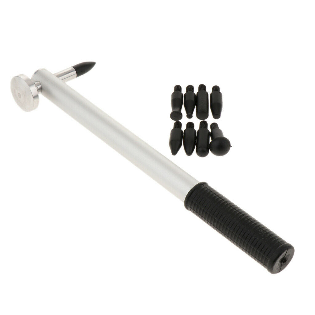 Car Tap Down Knockdown Paintless Dent Repair Hail Removal Tools 9 Heads