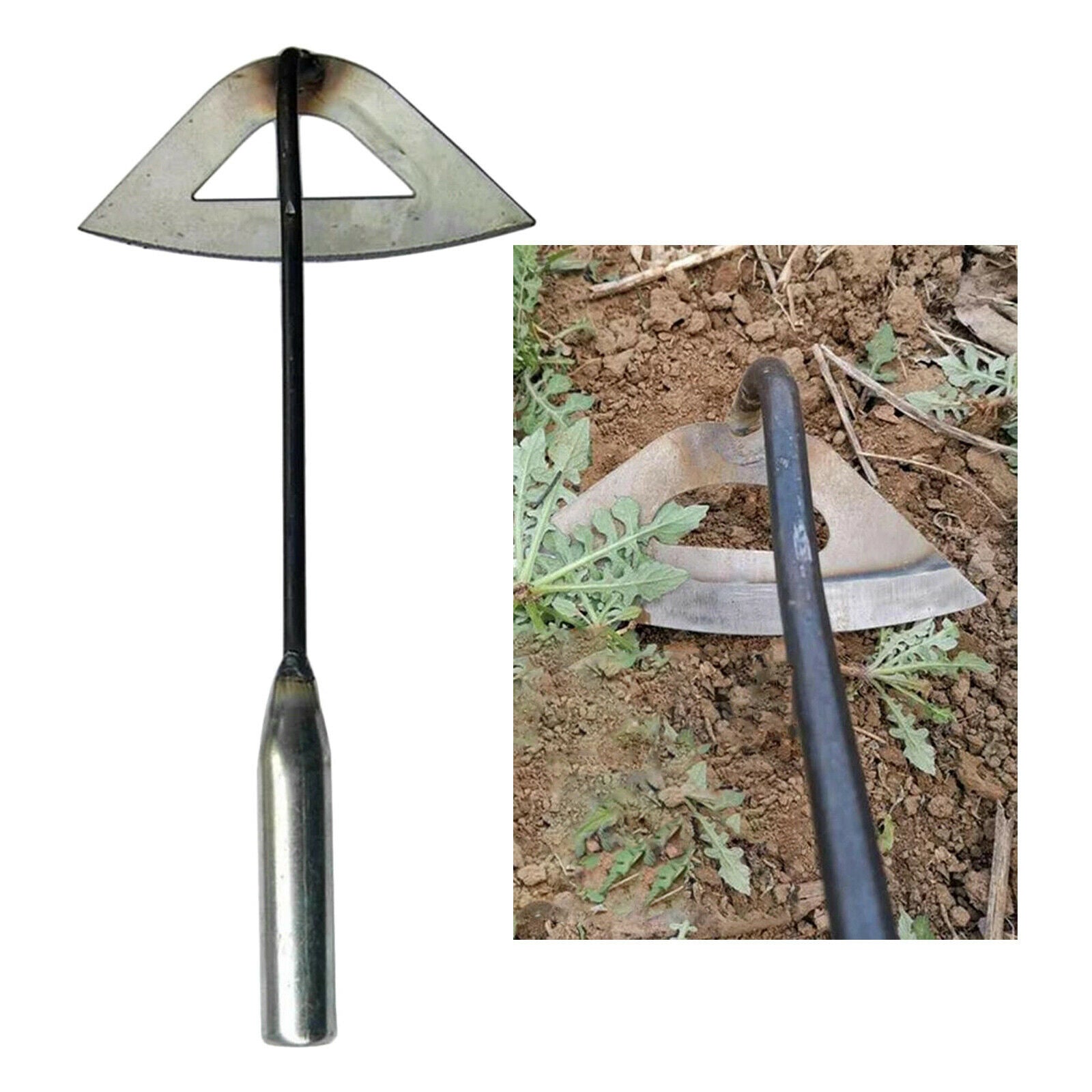 2X Gardening Hoe Garden Tool Weeding Rake Garden Farming Planting Hoe Sickle