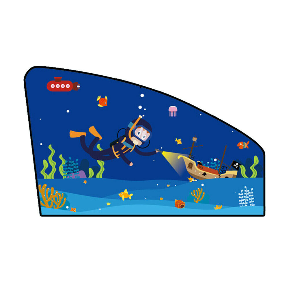 Foldable Car Magnetic Sun Block Curtain UV Protection Driving Side Undersea PAT