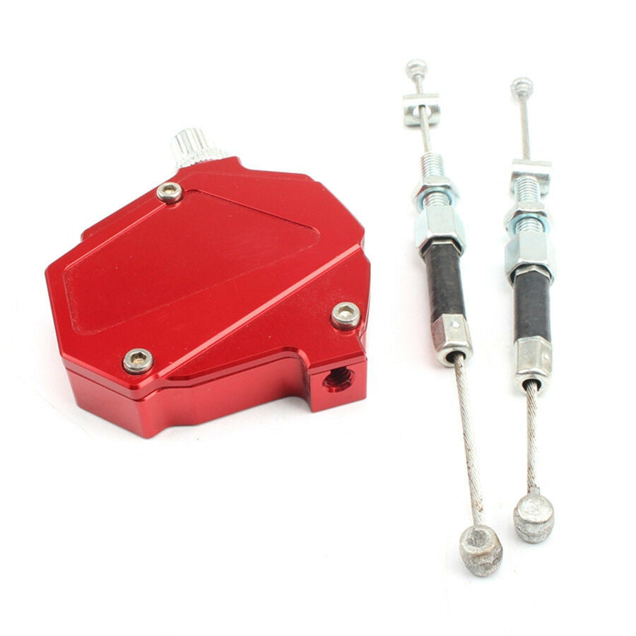 Red CNC Stunt Motorcycle Clutch Assist Booster Easy Pull Cable System Dirt Bike