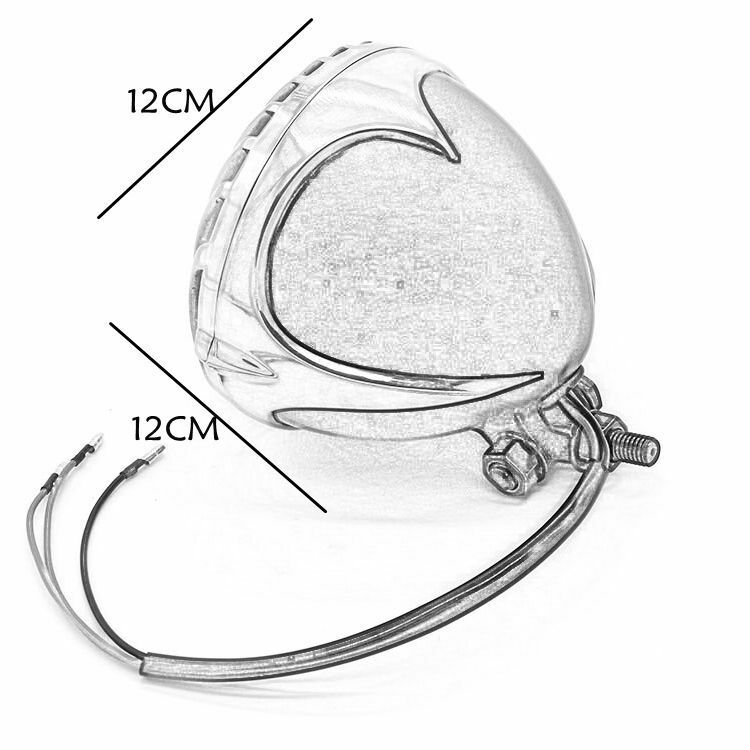 Polishing Grill Retro Headlight Lamp For Dyna Fatboy Shadow Cafe Racer Choppers