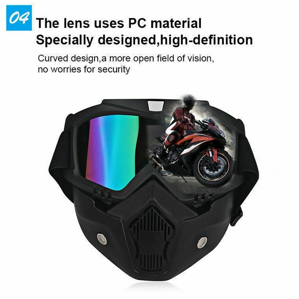 Sport Anti-UV Motorcycle Windproof Goggles Cycling Eyewear Helmet Work Glasses