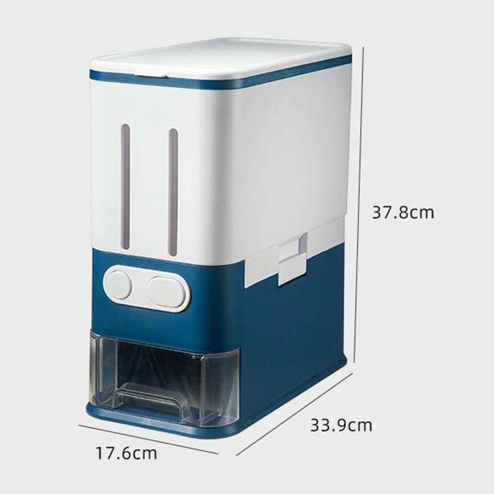 Large Rice Dispenser Rice Storage Box Food Container Kitchen Organizer, 10L