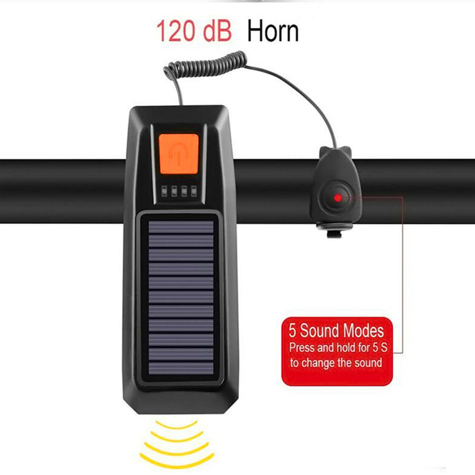 2x Bicycle Solar Power/USB Head Light Rear Lamp Road Safety Night Cycling