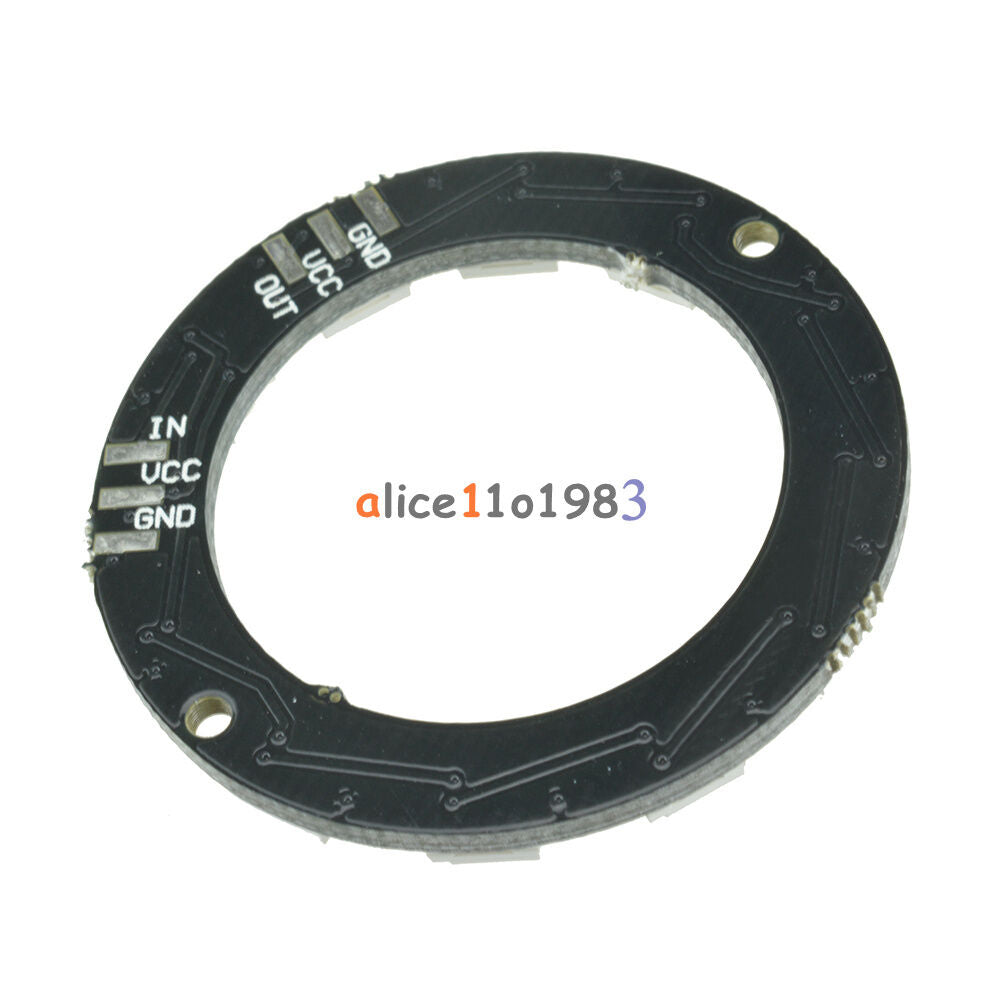 2Pcs RGB LED Ring 12Bit WS2812 5050 RGB LED + Integrated Drivers For Arduino