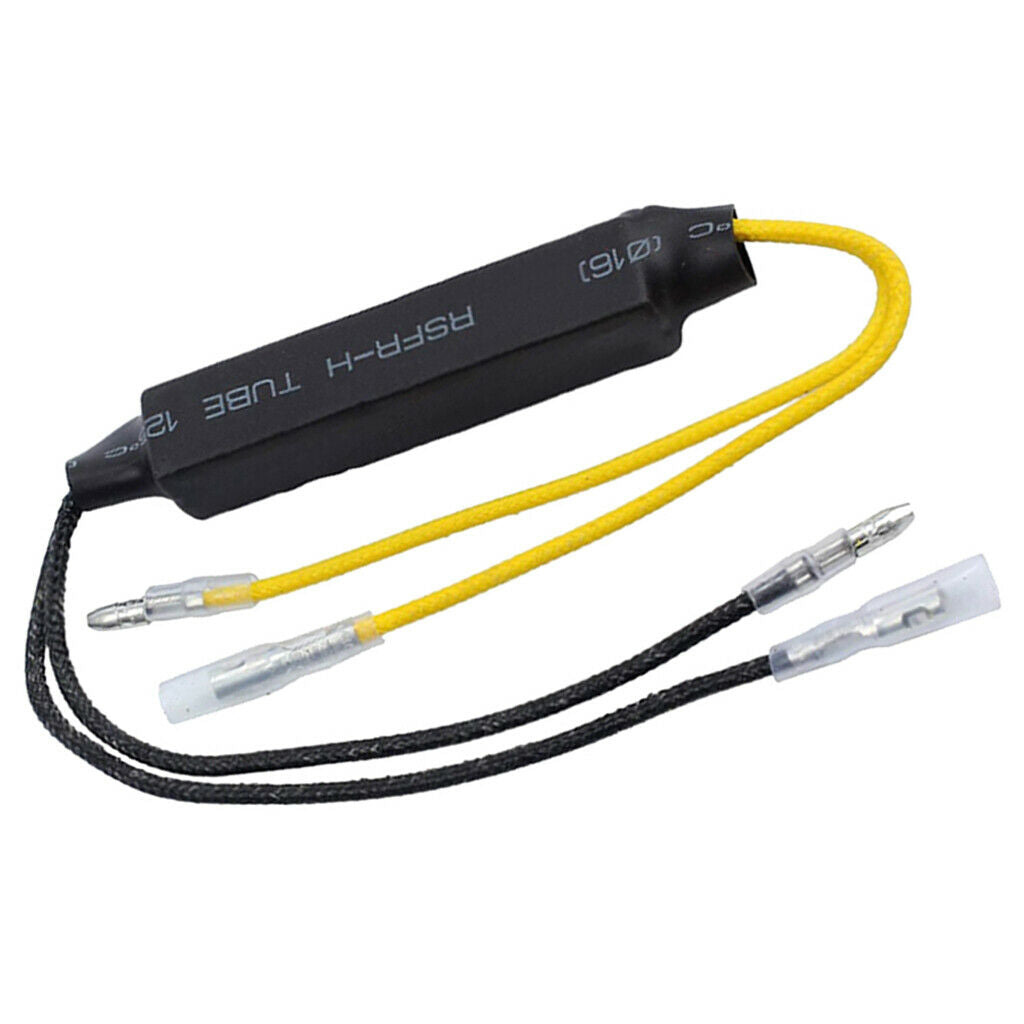 Motorcycle LED Turn Signal Indicator Bulb Flasher Relay Adaptor 27W 26ohm