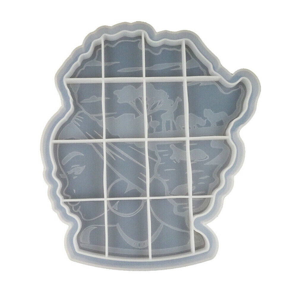 DIY Epoxy Silicone Mold Fruit Plate Large Tray Coaster African Goddess Head Mold