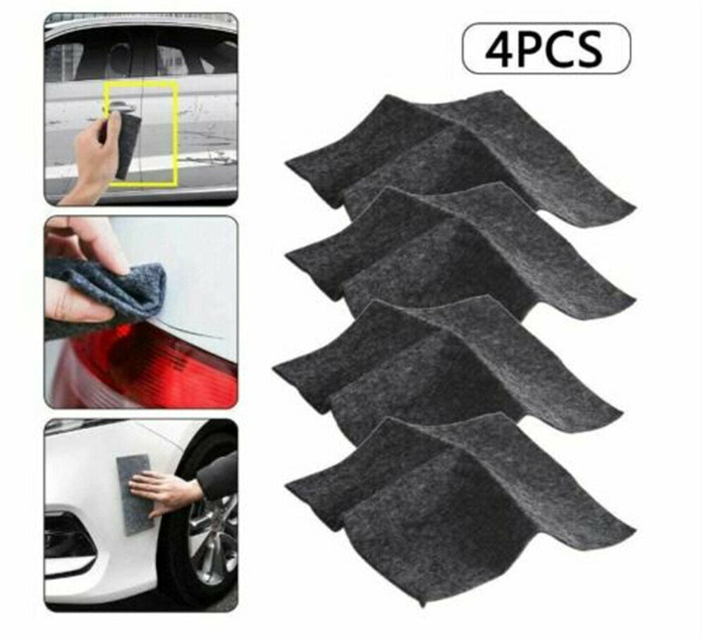 4x Nano Sparkle Magic Car-Scratch Remover Cloth Scratch Eraser Surface Repair_US