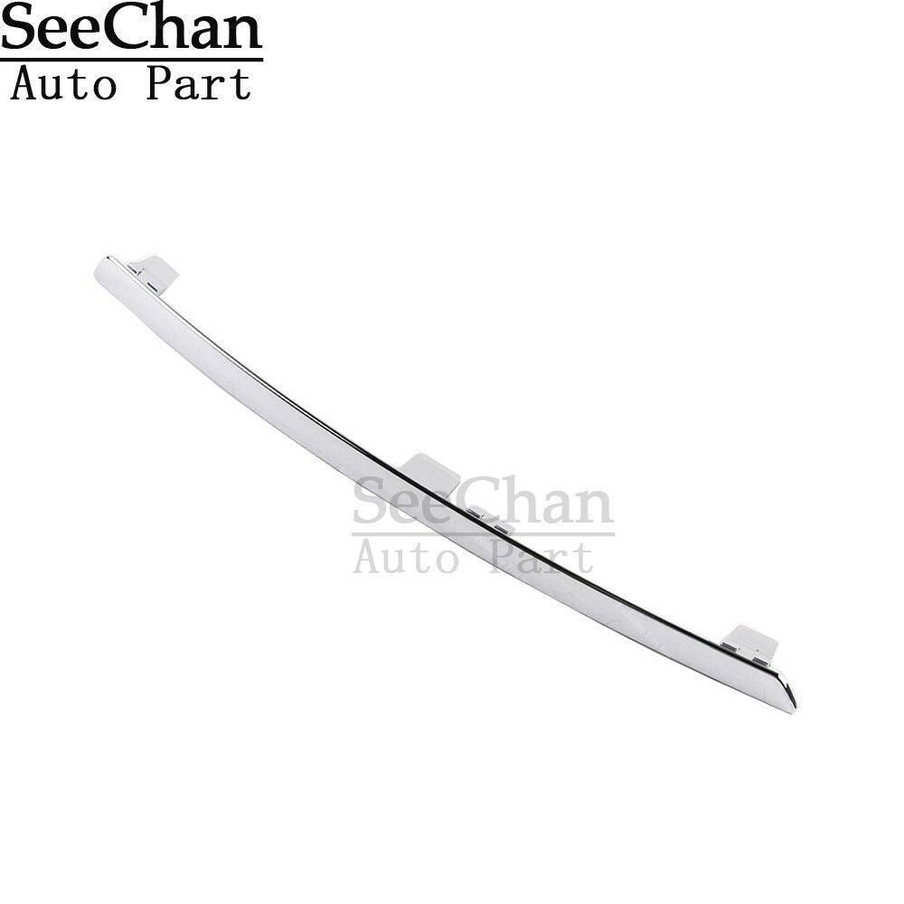 Fit AUDI Q7 Left Front Bumper Lower Grille Spoiler Trim Chrome Decoration 10-15