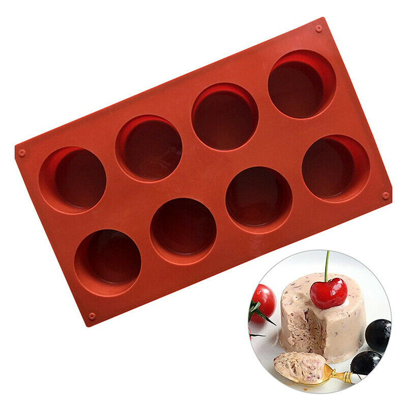 8 Holes Silicone Cake Mold Baking Pastry Chocolate Pudding Mould DIY Cake.l8