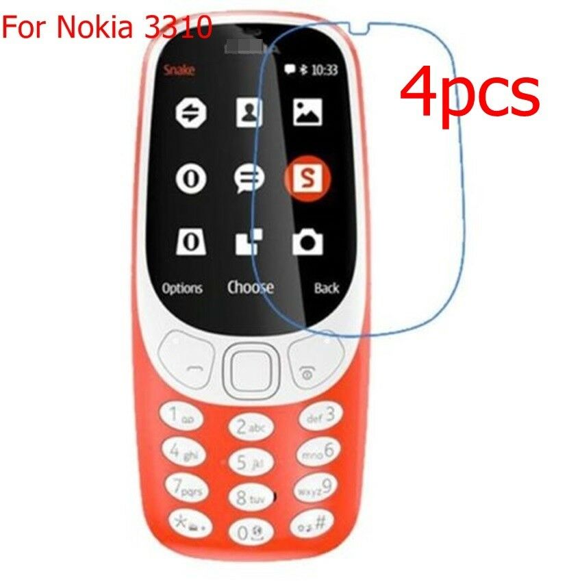 4x TPU Full Screen clear Guard Film Cover for Nokia 3310 + 4 pcs dust remover