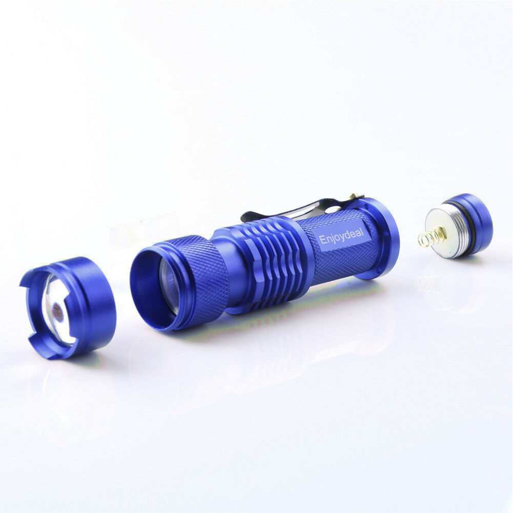 Portable Mini Q5 Zoomable 1200 LM LED Focus Flashlight Torch Lamp Outdood Tool