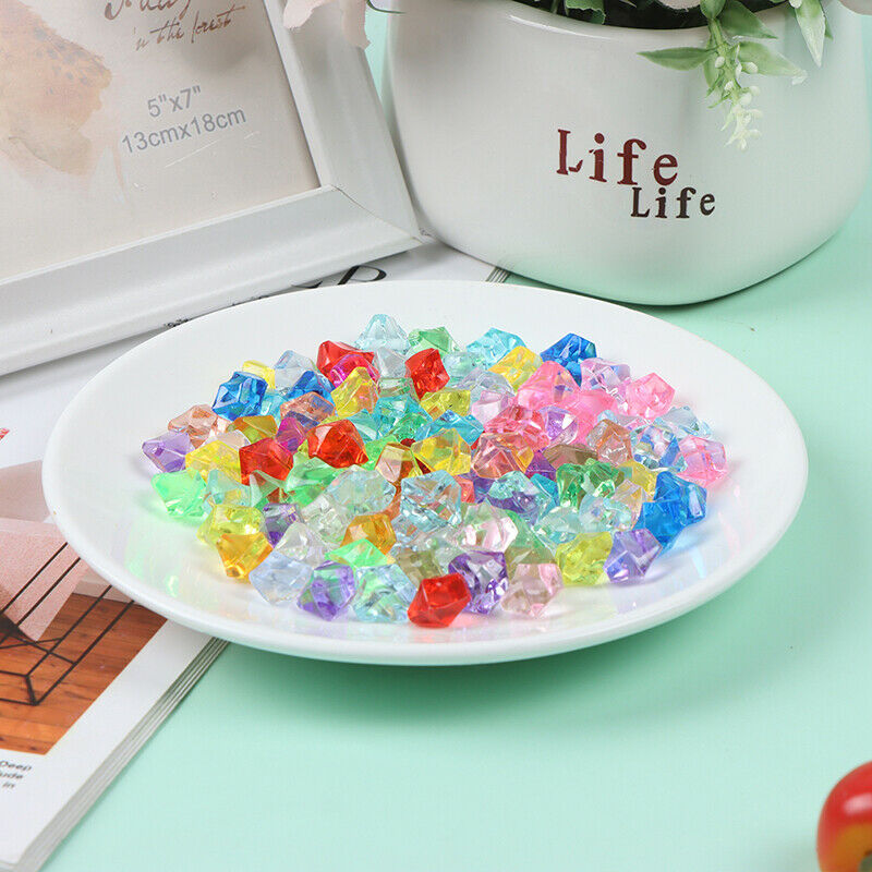 100Pcs Artificial Ice Bare Irregular Plastic Ice Photography Fish Tank De JYDFA