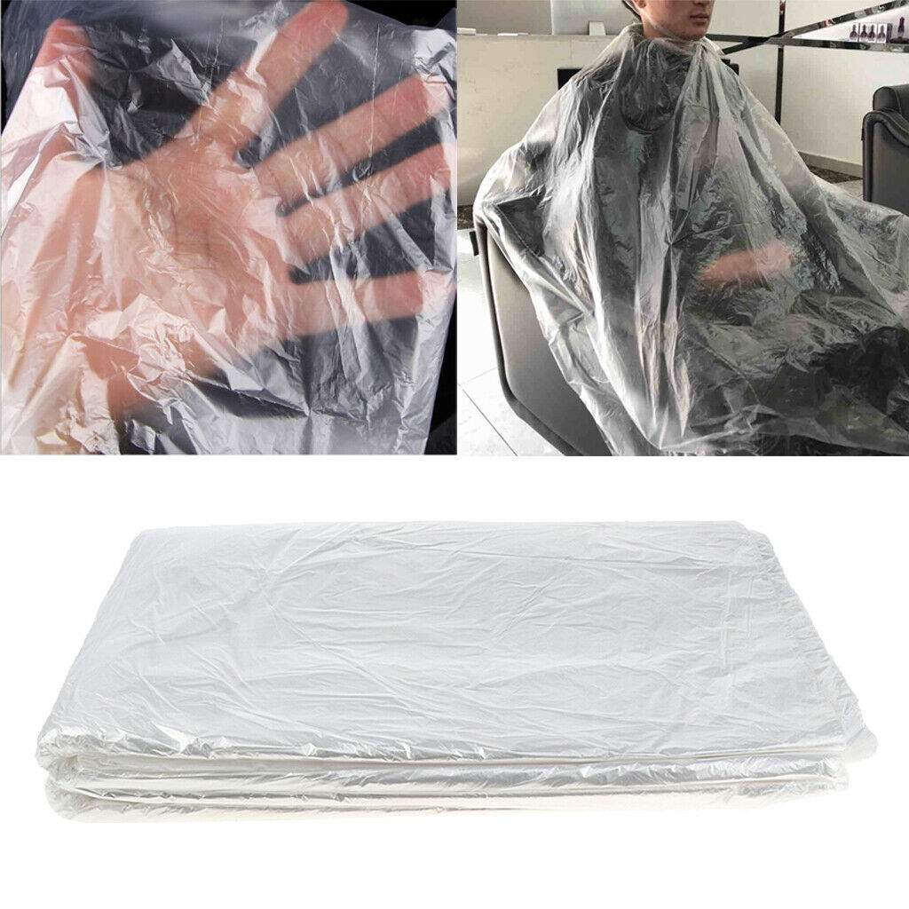 100x Large Disposable Hair Cutting Cape Gown Protect Barber Capes Gowns