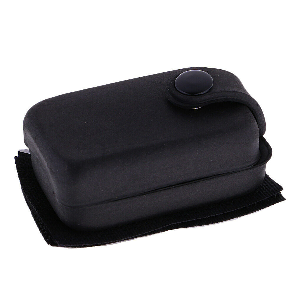 Musical Instrument Bass Battery Cover Hold Bag Box 9V PU For Electric Guitar