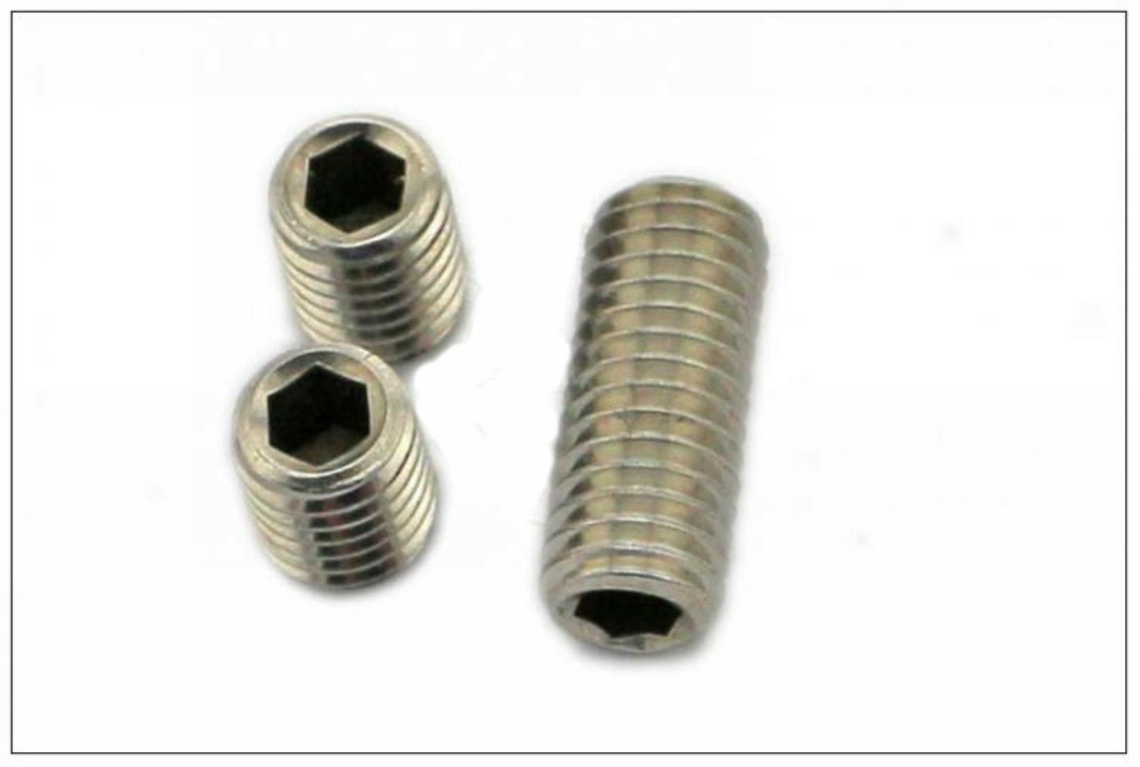 50/pk M8*8mm 304 Stainless steel Hex Socket Set Screw grub screw Cup Point