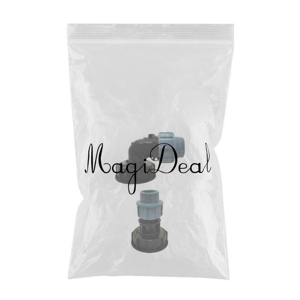 2pcs IBC Barrel Joint 20mm Straight /25mm Elbow Outlet Screw Barrel Fittings IBC