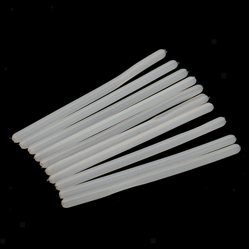 10x Silicone Eyeglasses Temple Covers Glasses Frame Tubes Replacement - White