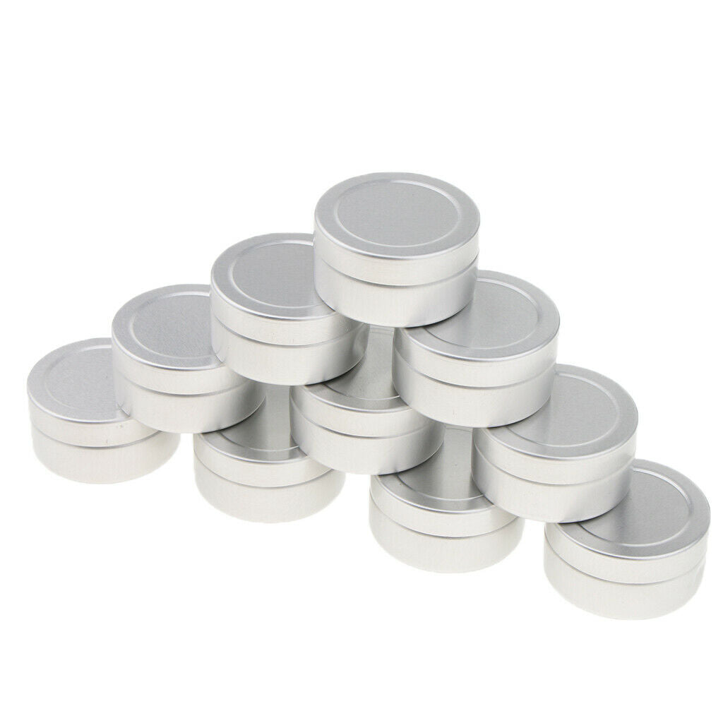 20 Pieces 10ml Empty Makeup Container Refillable Aluminum Cosmetic Jars
