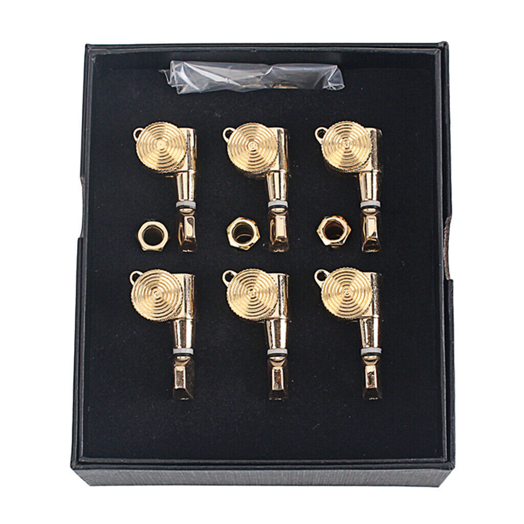 6x Guitar Tuning Pegs 6R for Acoustic Electric Guitar Schaller Style Golden