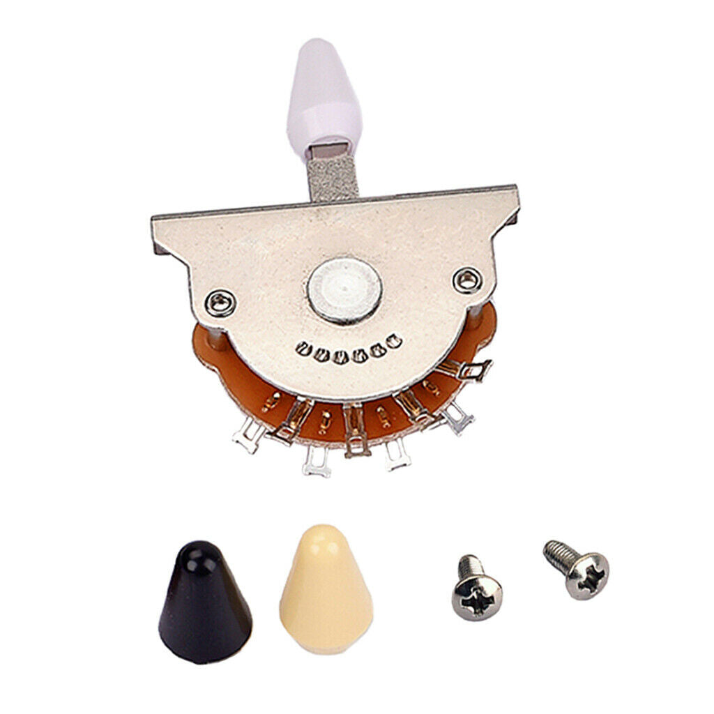 Durable 5 Position Guitar Lever Selector Switch Nickel Switch Color