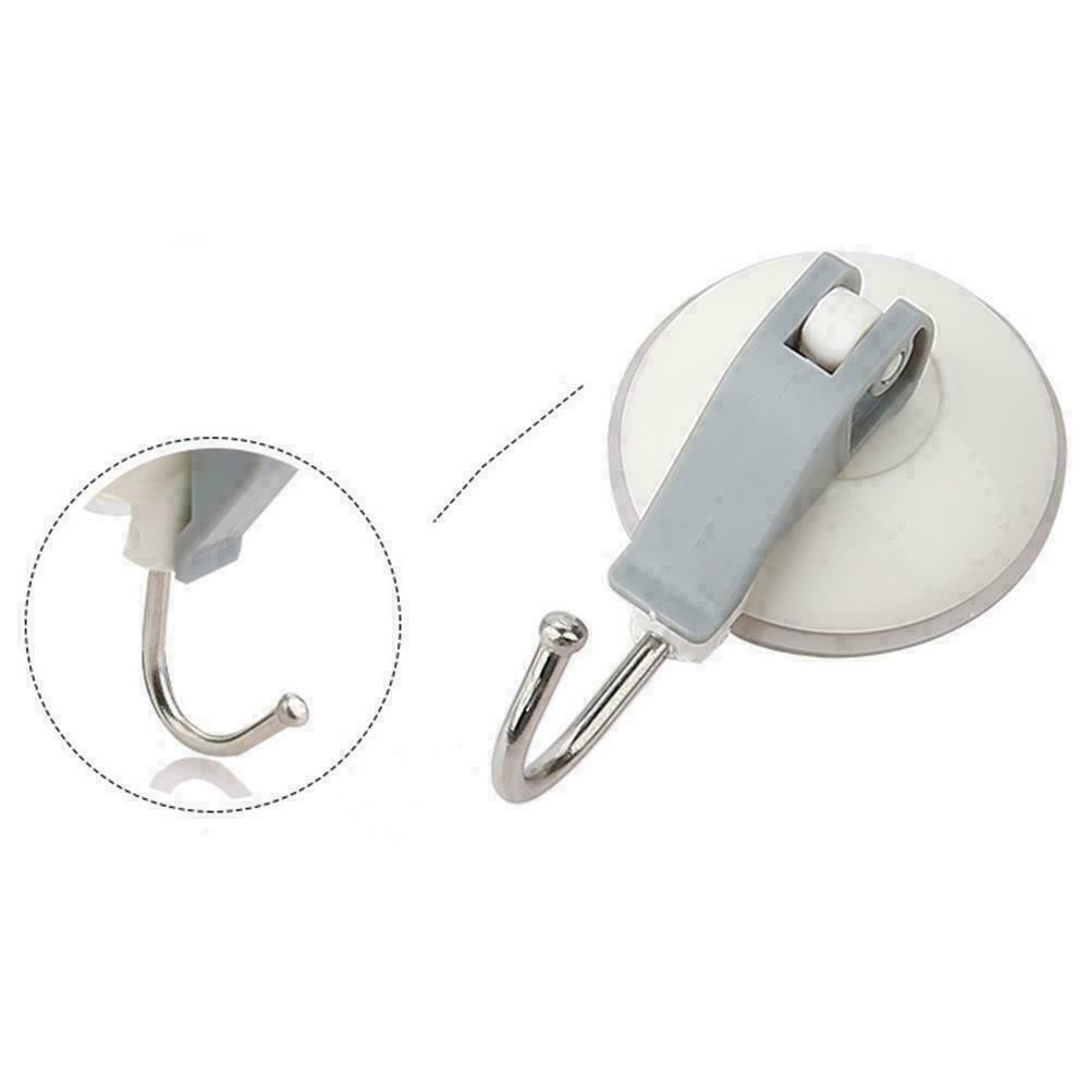 2Pcs Vacuum Suction Cup Hook Snap Lever Bathroom/Kitchen M2C5 Sucker Holder W8Z8