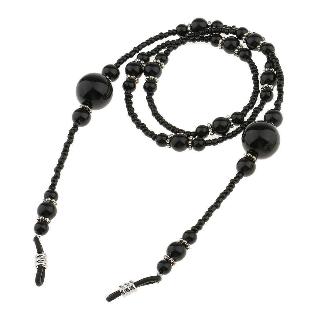2xBeaded Sunglasses Chain Spectacles Lanyard Anti Slip Eyeglass Necklace