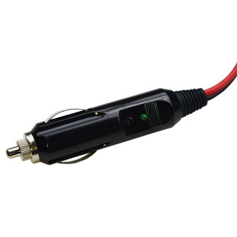 60cm Wire Cigarette Lighter Socket Male Plug Adapter Power Supply Cord Car Cable