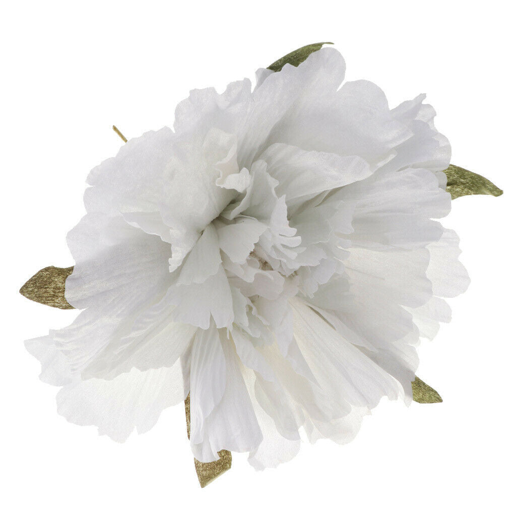 60cm Big Artificial Silk Peony Flower Wedding Party Backdrop Decor White