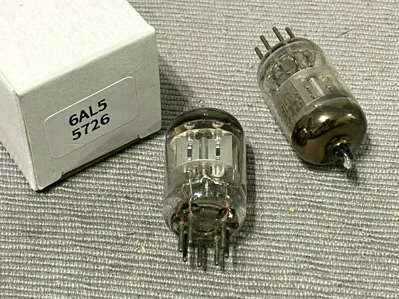 4PCS - 6AL5 / 5726 Mixed Brands (NO CHINESE) Vacuum tube