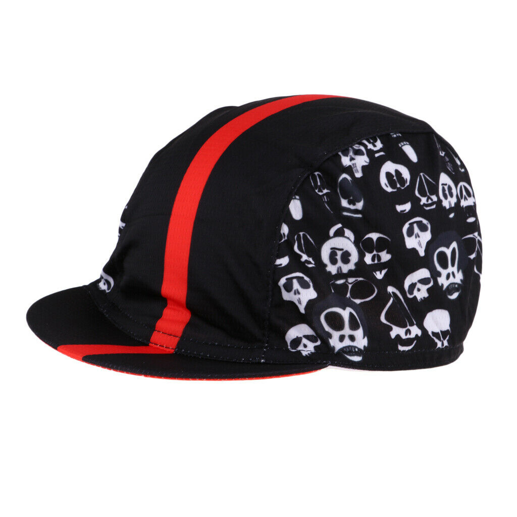 Breathable Anti-UV Outdoor Riding Hats Skulls Printing Cycling Caps