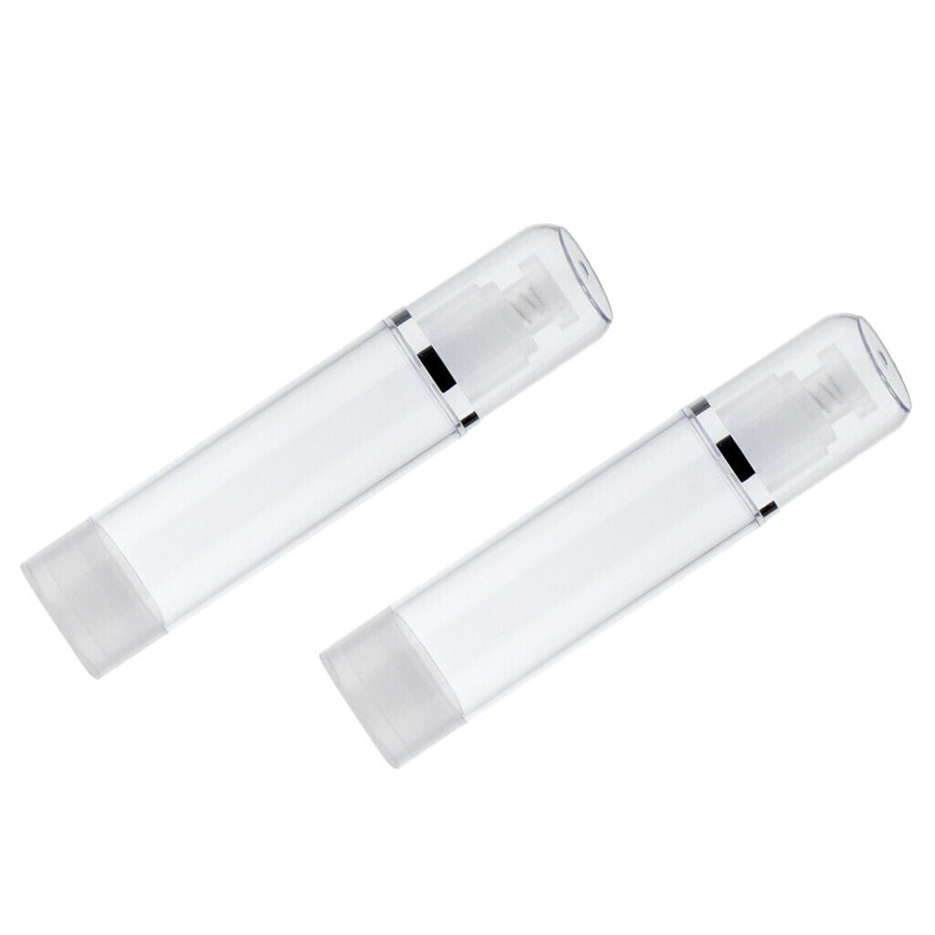 2PCS Portable Airless Bottle 100ml Cosmetic Treatment Pump Bottles Travel Empty