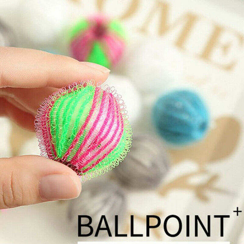 6pcs Nylon Laundry Ball Decontamination Washing Machine Protecting Hair RemoFCA