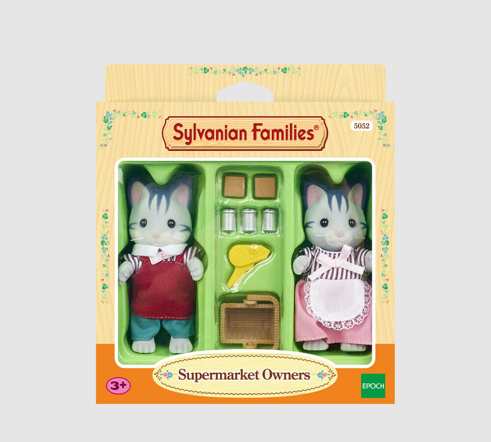 Sylvanian Families Foof & Shop Theme 5052 Supermarket Owners /Age 3+ Bnib