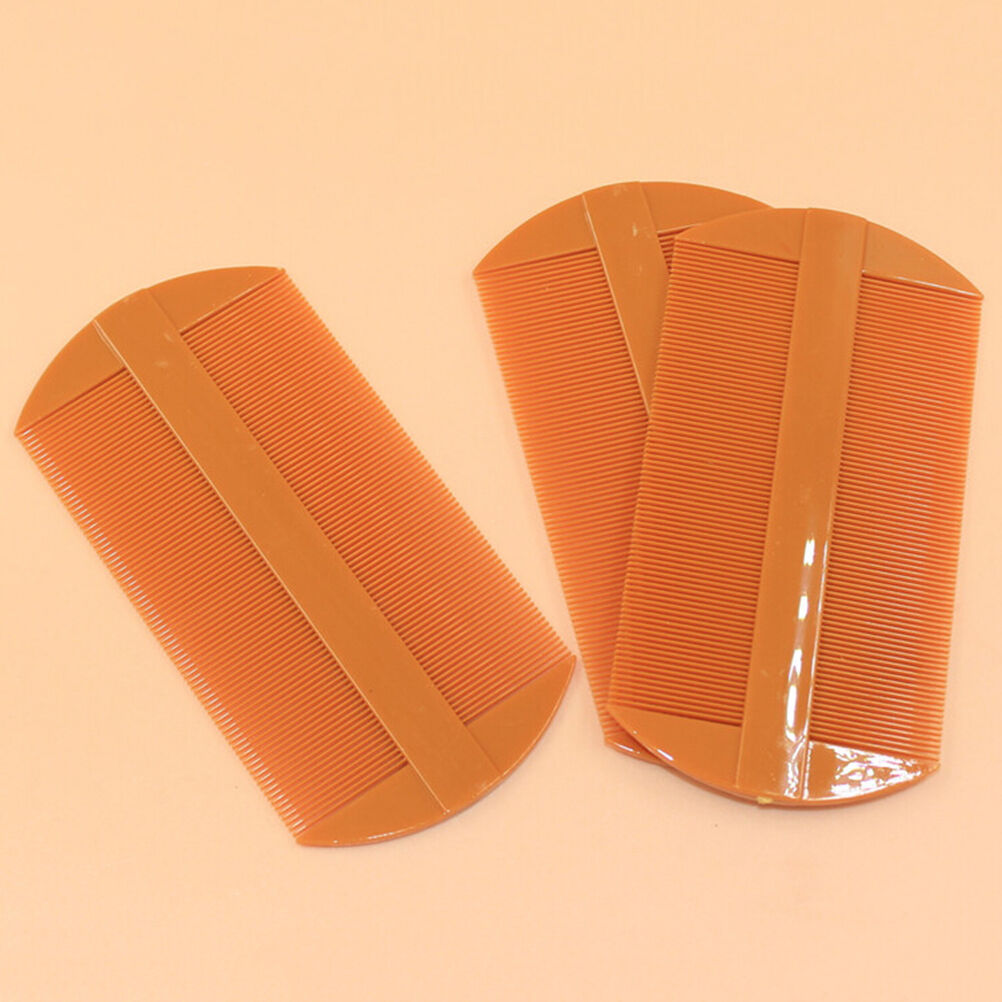 2X Double Sided Nit Fine Tooth Head Lice Hair Combs for Kids Pet Flea Plas.l8