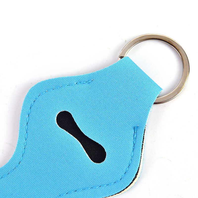 Neoprene Floral Waterproof Lipstick Chapstick Lip Balm Holder Bag Key ChwgBD