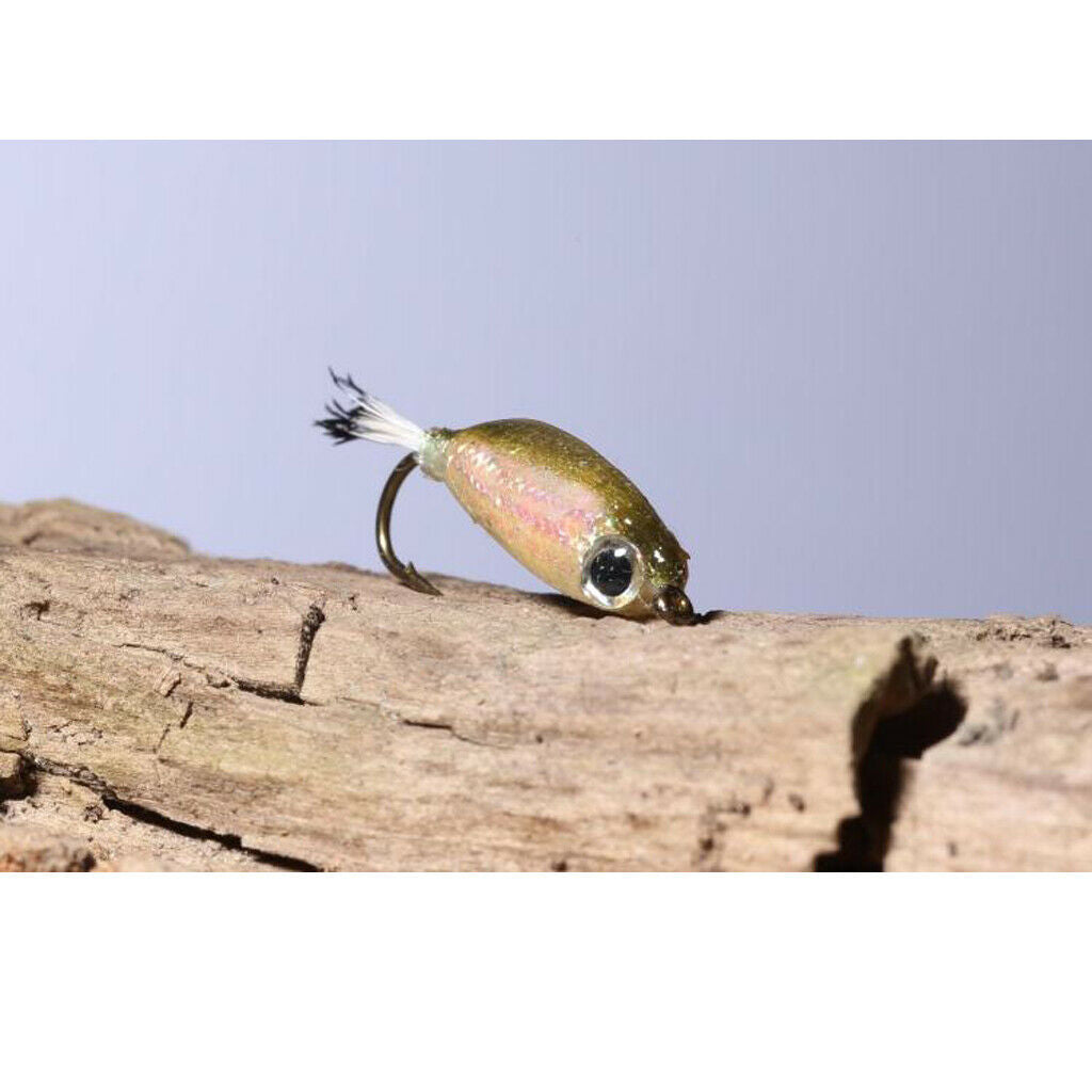 2 Pieces Fly Fishing Flies Hand-tied Sinking Flies Hooks for Salmon Carp Herring