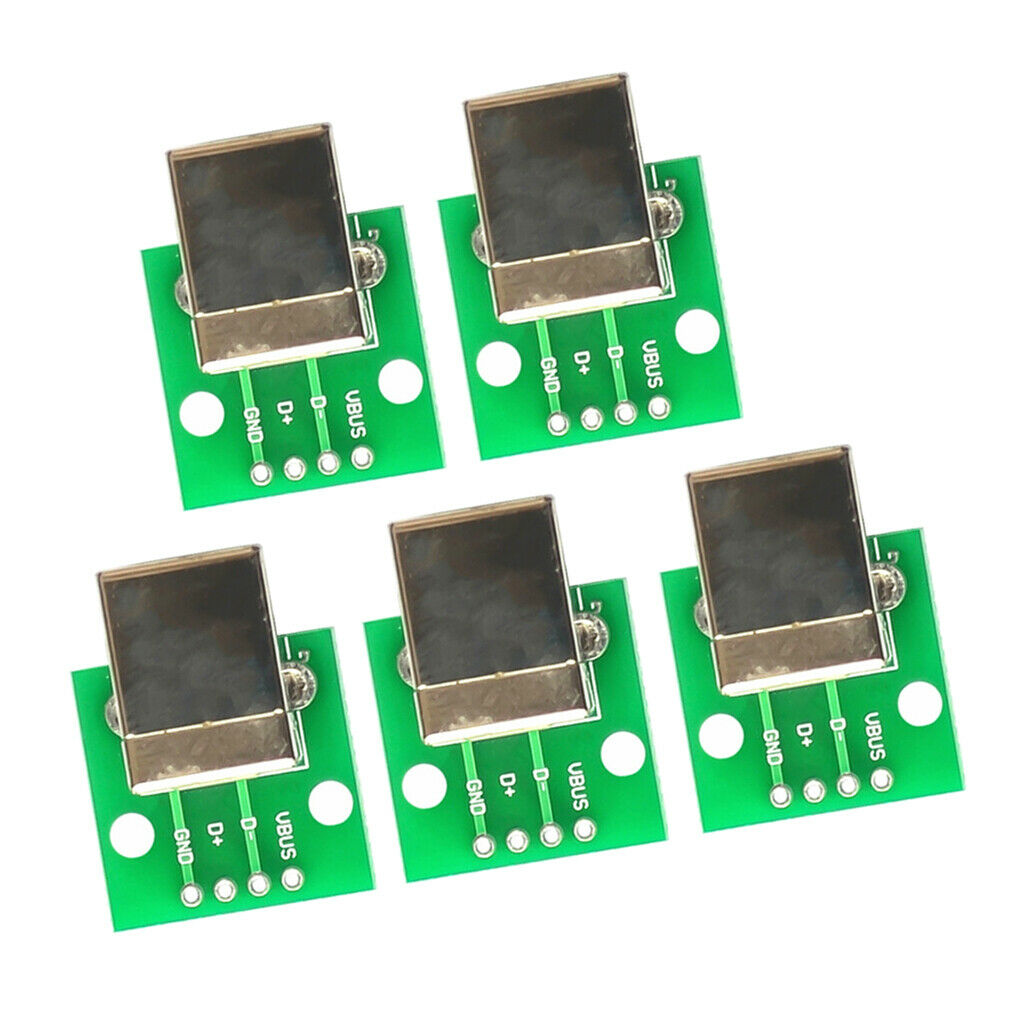 10 PCS USB Type B Female Breakout Board to DIP Converter